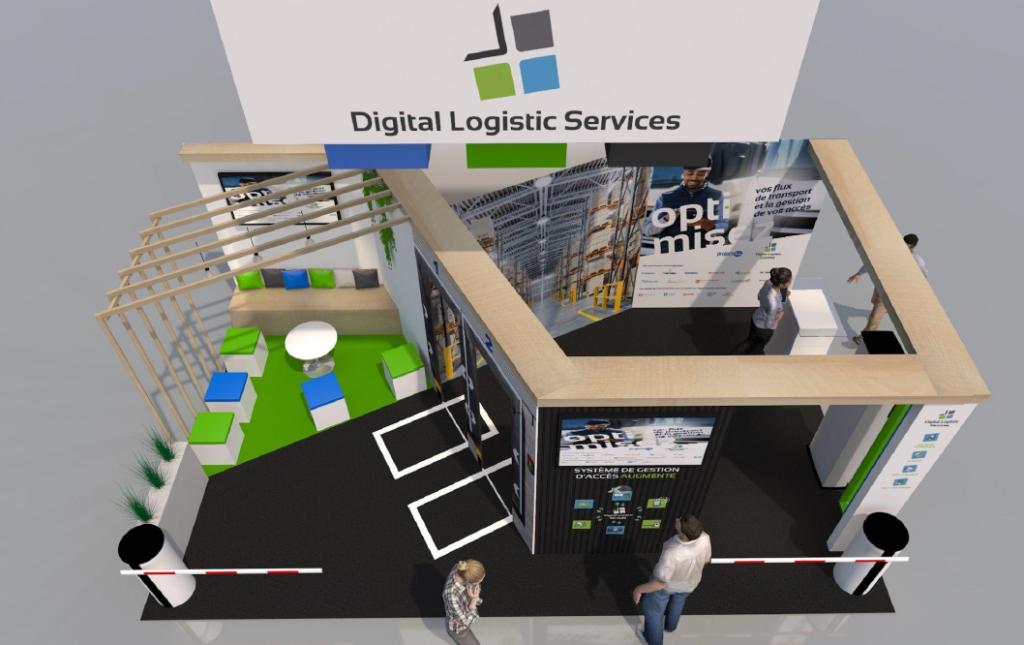 Référence Digital logistic Services Maquette 3D stand